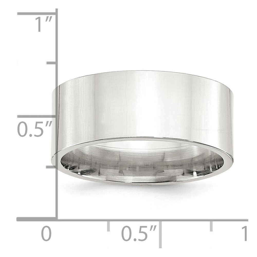 Sterling Silver 9mm Comfort Fit Flat Size 5.5 Band