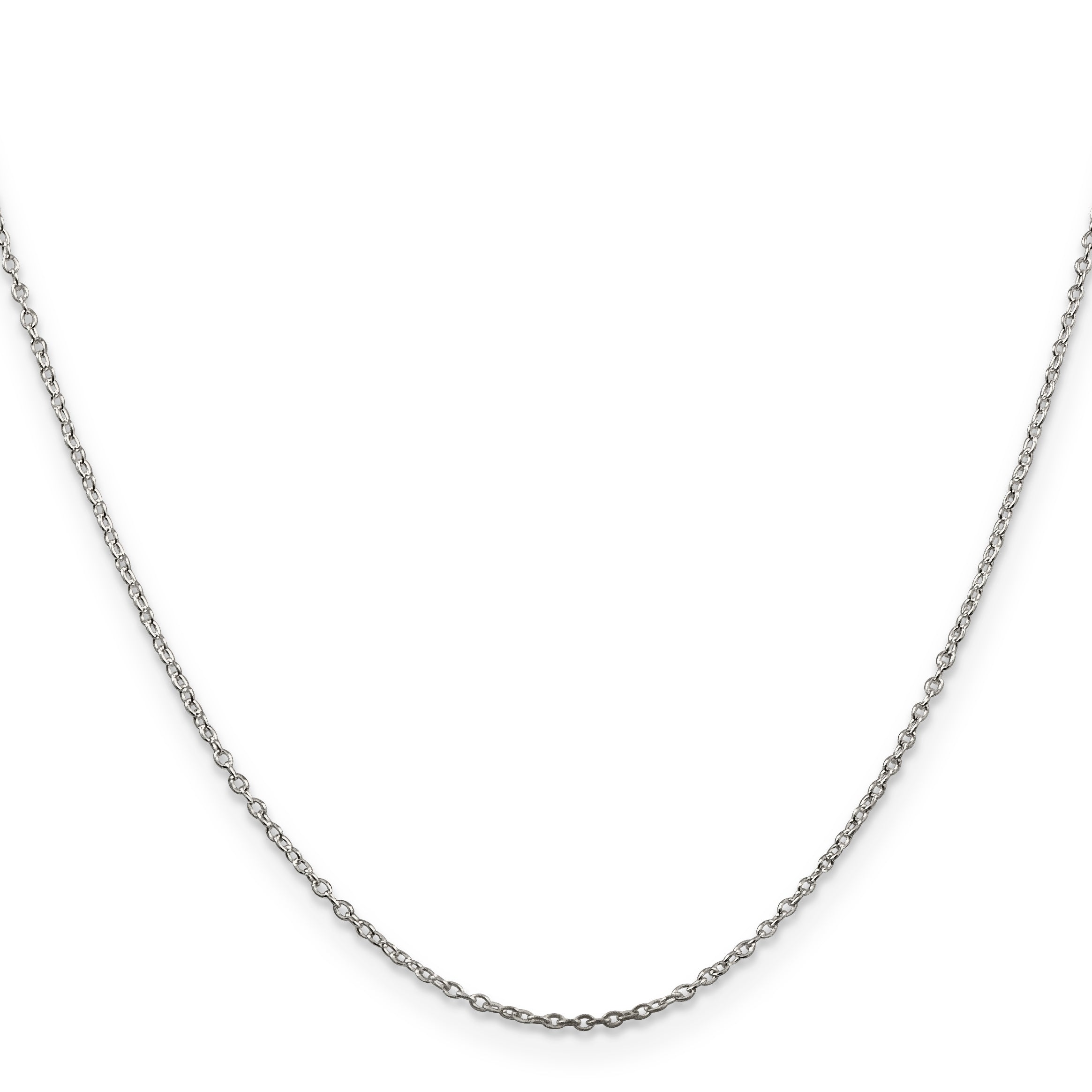 26 Inch Sterling Silver 1mm Cable Chain Necklace