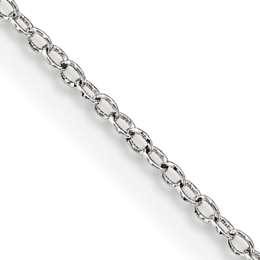 24 Inch Sterling Silver 1mm Cable Chain Necklace