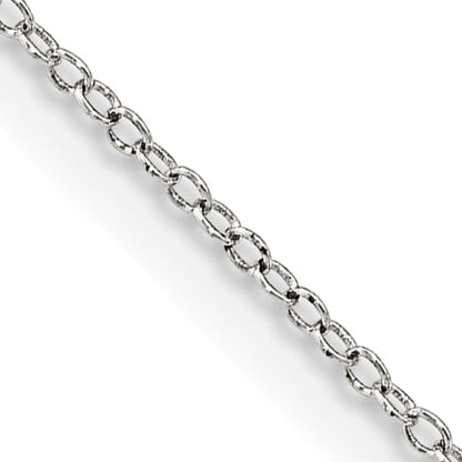 24 Inch Sterling Silver 1mm Cable Chain Necklace