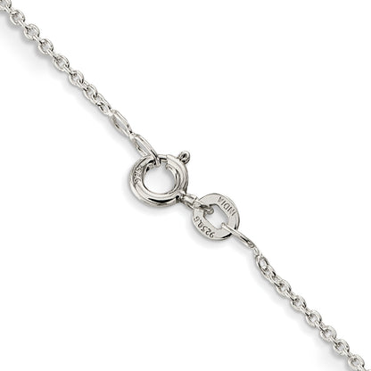 26 Inch Sterling Silver 1mm Cable Chain Necklace