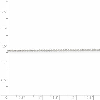 26 Inch Sterling Silver 1mm Cable Chain Necklace