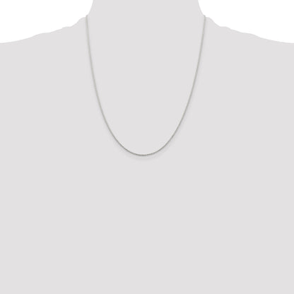 22 Inch Sterling Silver 1mm Cable Chain Necklace