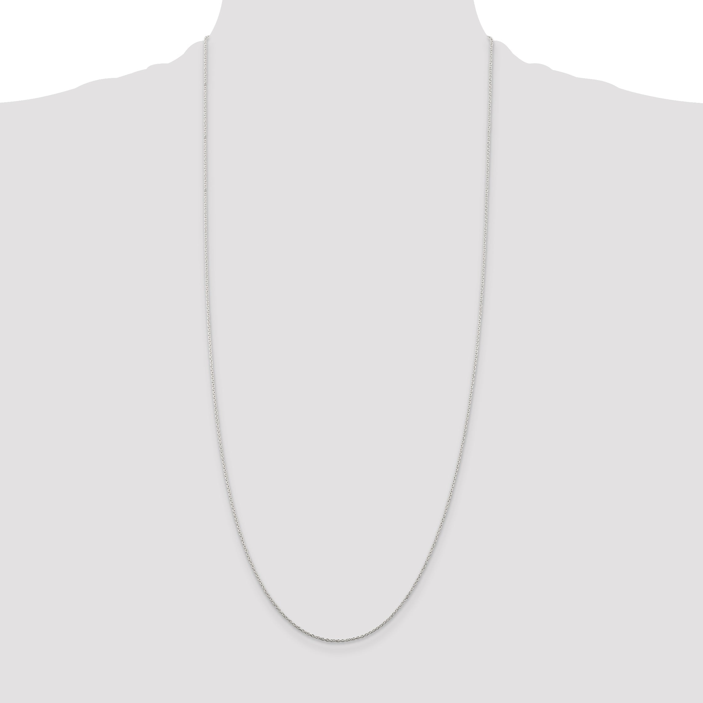 30 Inch Sterling Silver 1mm Cable Chain Necklace
