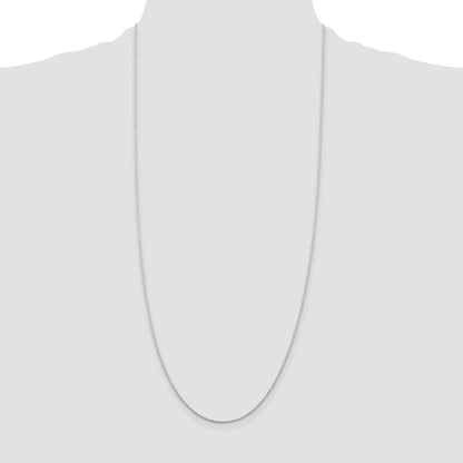 30 Inch Sterling Silver 1mm Cable Chain Necklace
