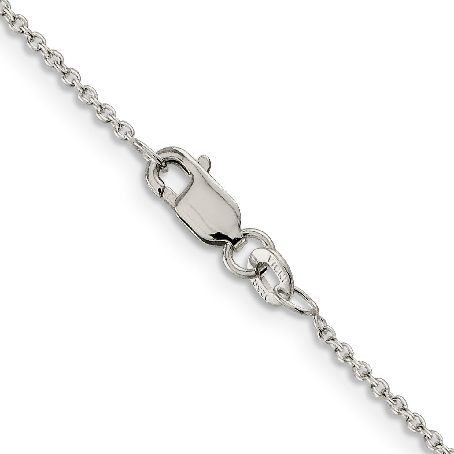 16 Inch Sterling Silver 1.25mm Cable Chain Necklace