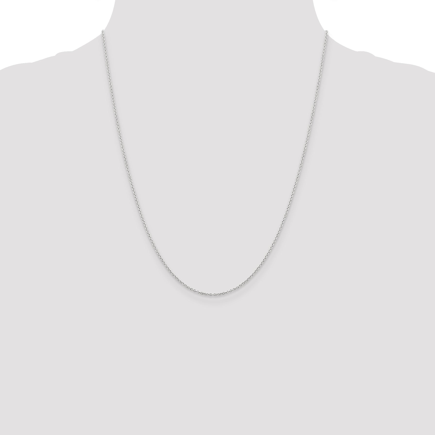 22 Inch Sterling Silver 1.25mm Cable Chain