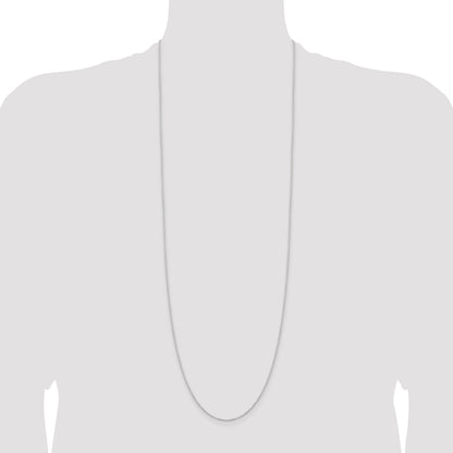 36 Inch Sterling Silver 1.25mm Cable Chain Necklace