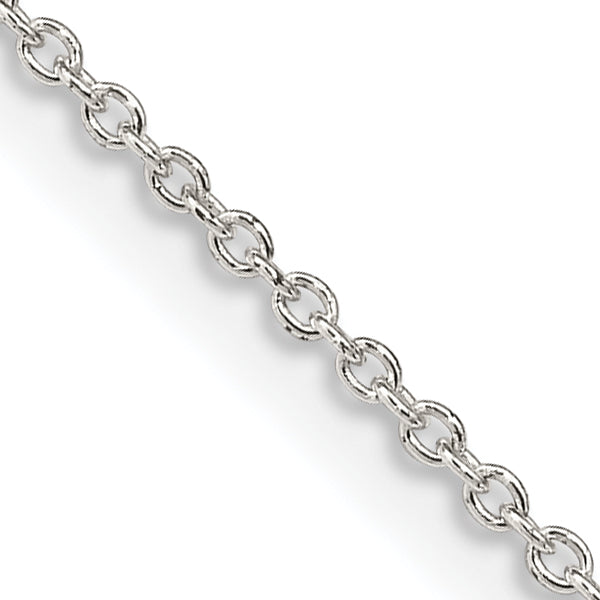 16 Inch Sterling Silver 1.25mm Cable Chain Necklace