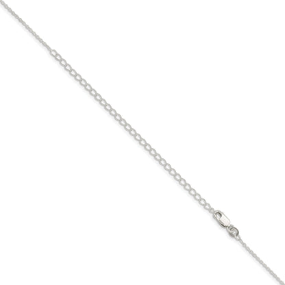 22 Inch Sterling Silver 1.25mm Cable Chain W/4In Ext.