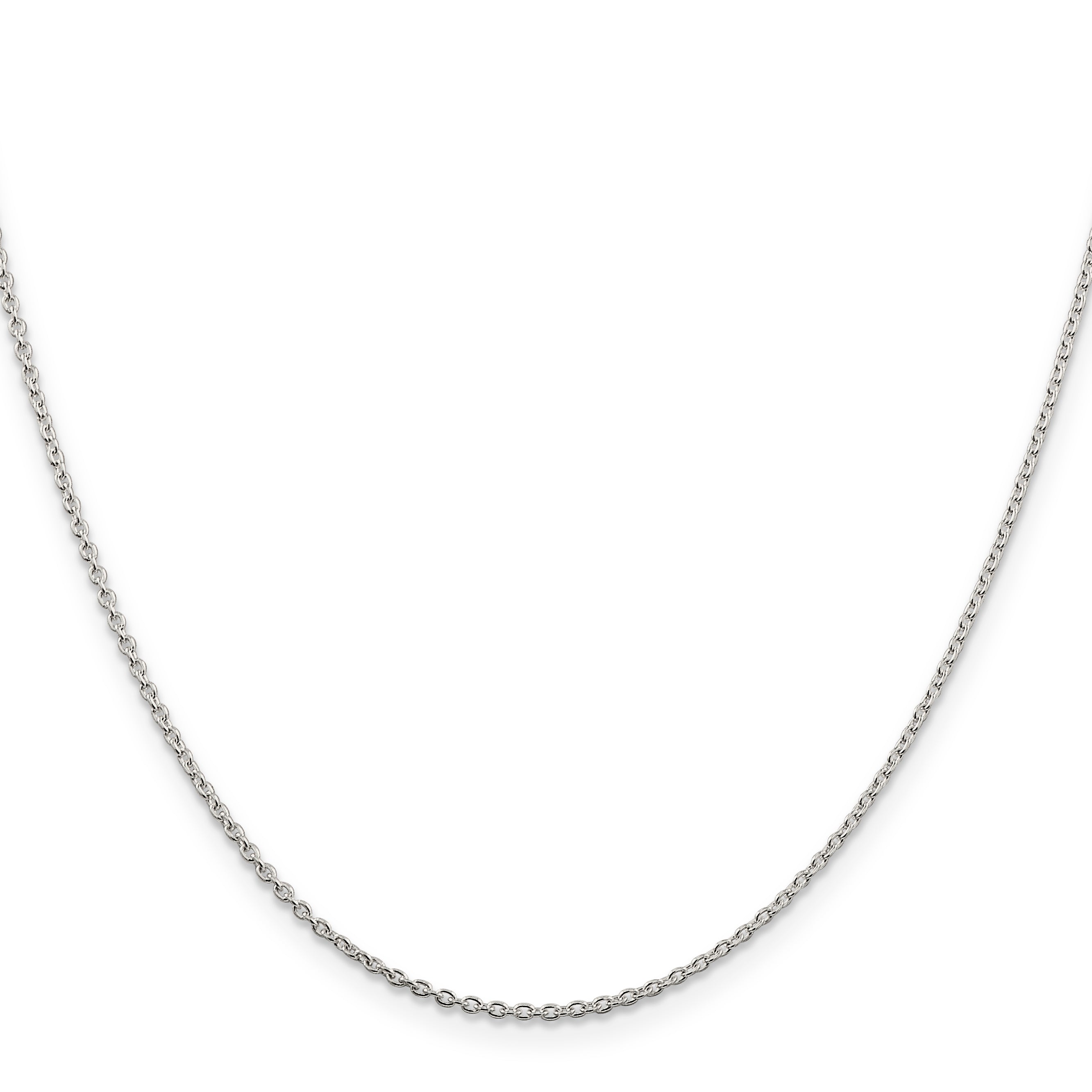 16 Inch Sterling Silver 1.5mm Cable Chain Necklace