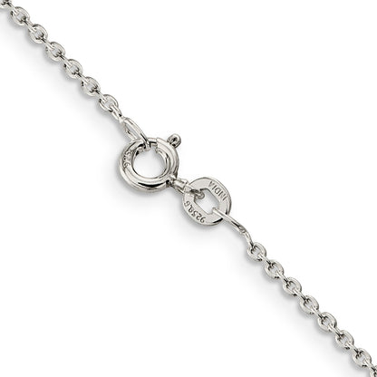16 Inch Sterling Silver 1.5mm Cable Chain Necklace