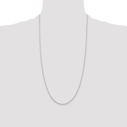 28 Inch Sterling Silver 1.5mm Cable Chain Necklace