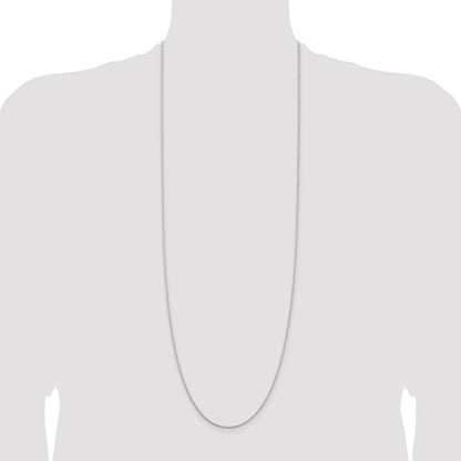 36 Inch Sterling Silver 1.5mm Cable Chain Necklace