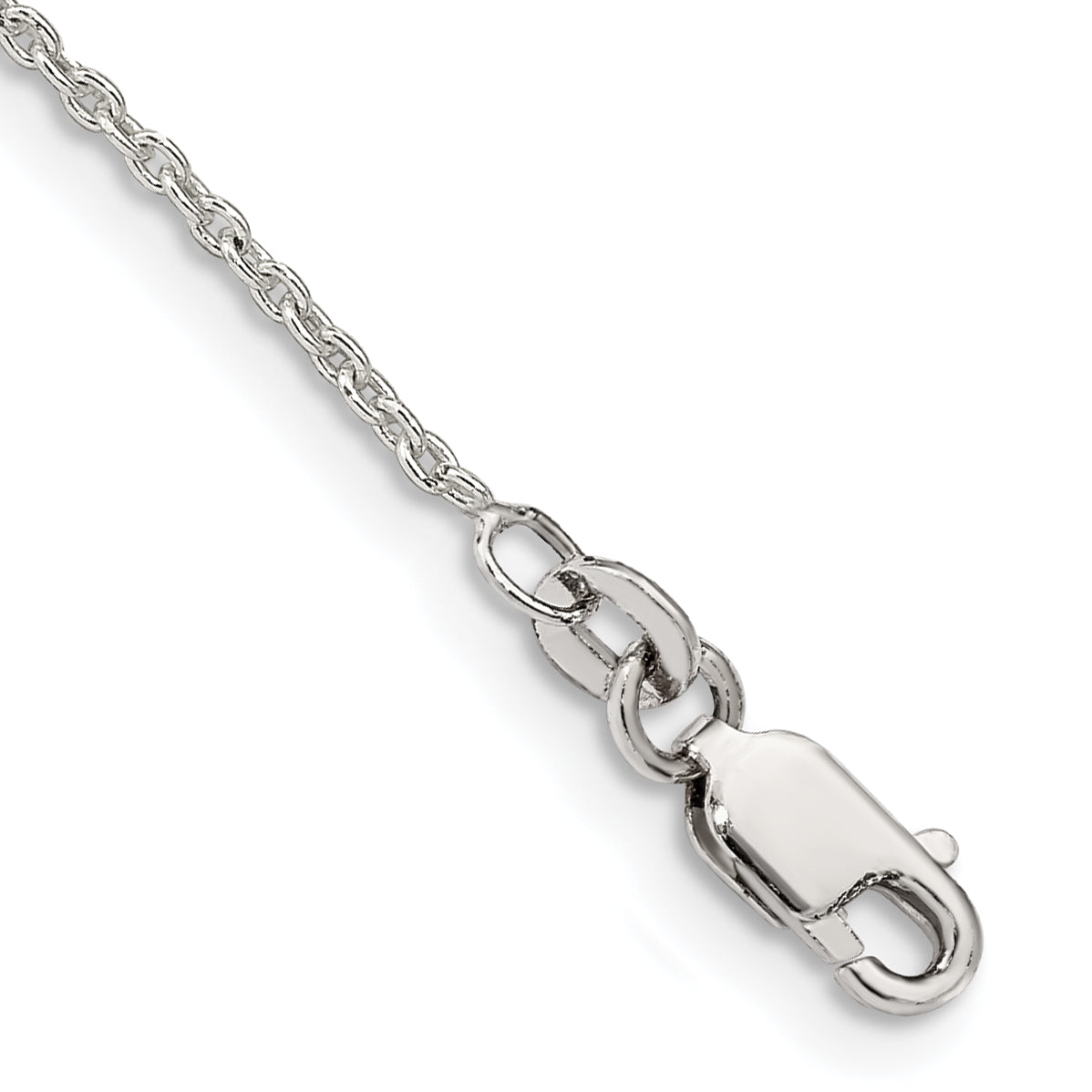 8 Inch Sterling Silver 1.5mm Cable Chain Bracelet