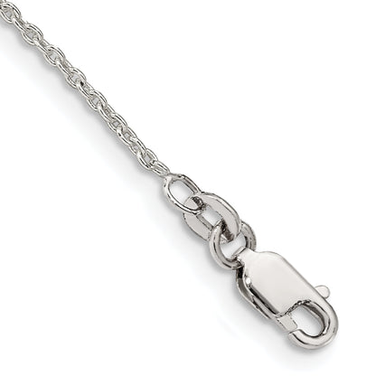 8 Inch Sterling Silver 1.5mm Cable Chain Bracelet