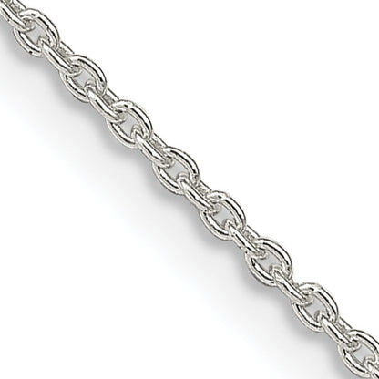 16 Inch Sterling Silver 1.5mm Cable Chain Necklace