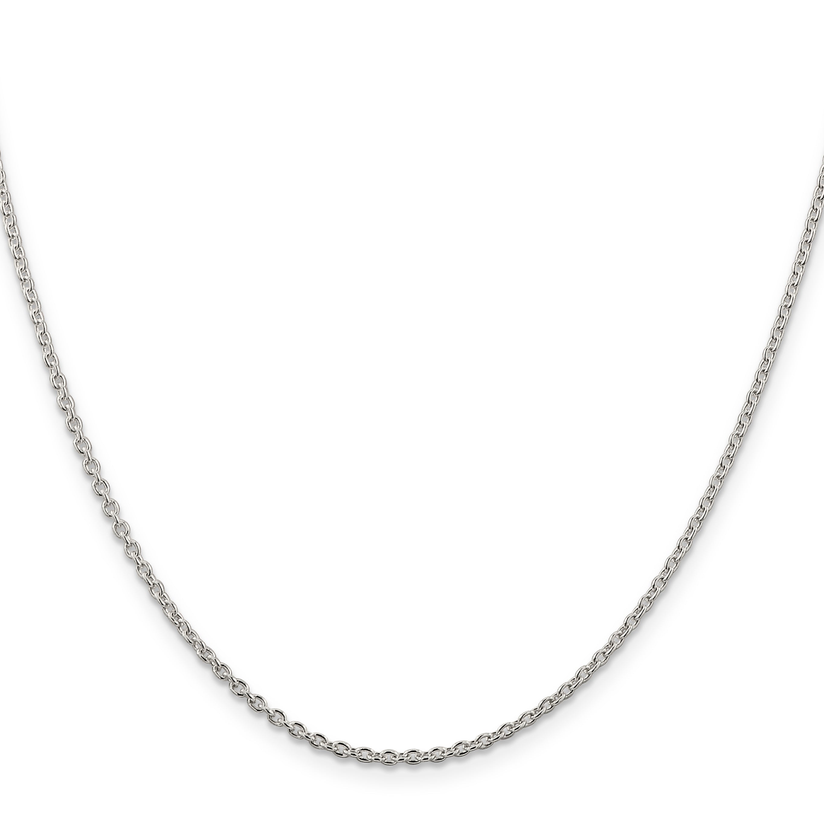 30 Inch Sterling Silver 1.95mm Cable Chain Necklace