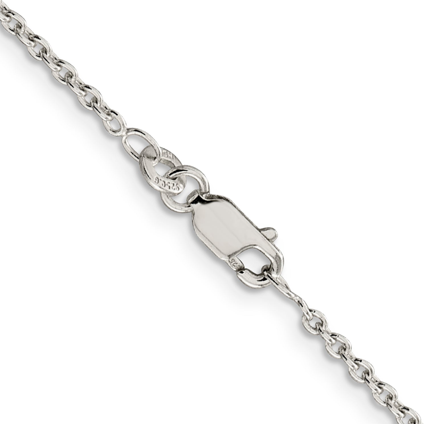30 Inch Sterling Silver 1.95mm Cable Chain Necklace