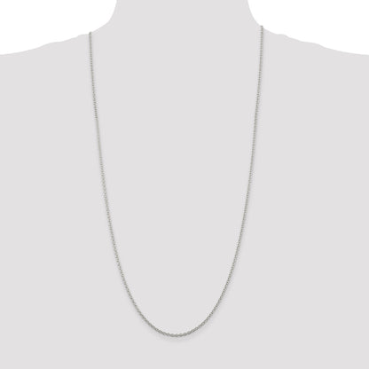 30 Inch Sterling Silver 2.25mm Cable Chain Necklace