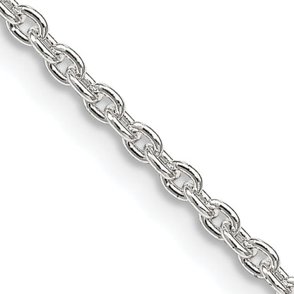 30 Inch Sterling Silver 2.25mm Cable Chain Necklace