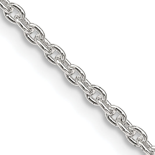 36 Inch Sterling Silver 2.25mm Cable Chain Necklace