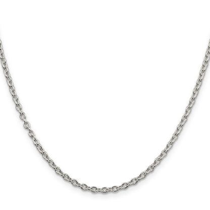 30 Inch Sterling Silver 2.75mm Cable Chain Necklace