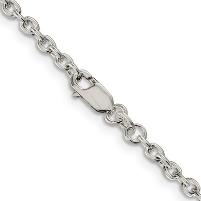 28 Inch Sterling Silver 2.75mm Cable Chain Necklace