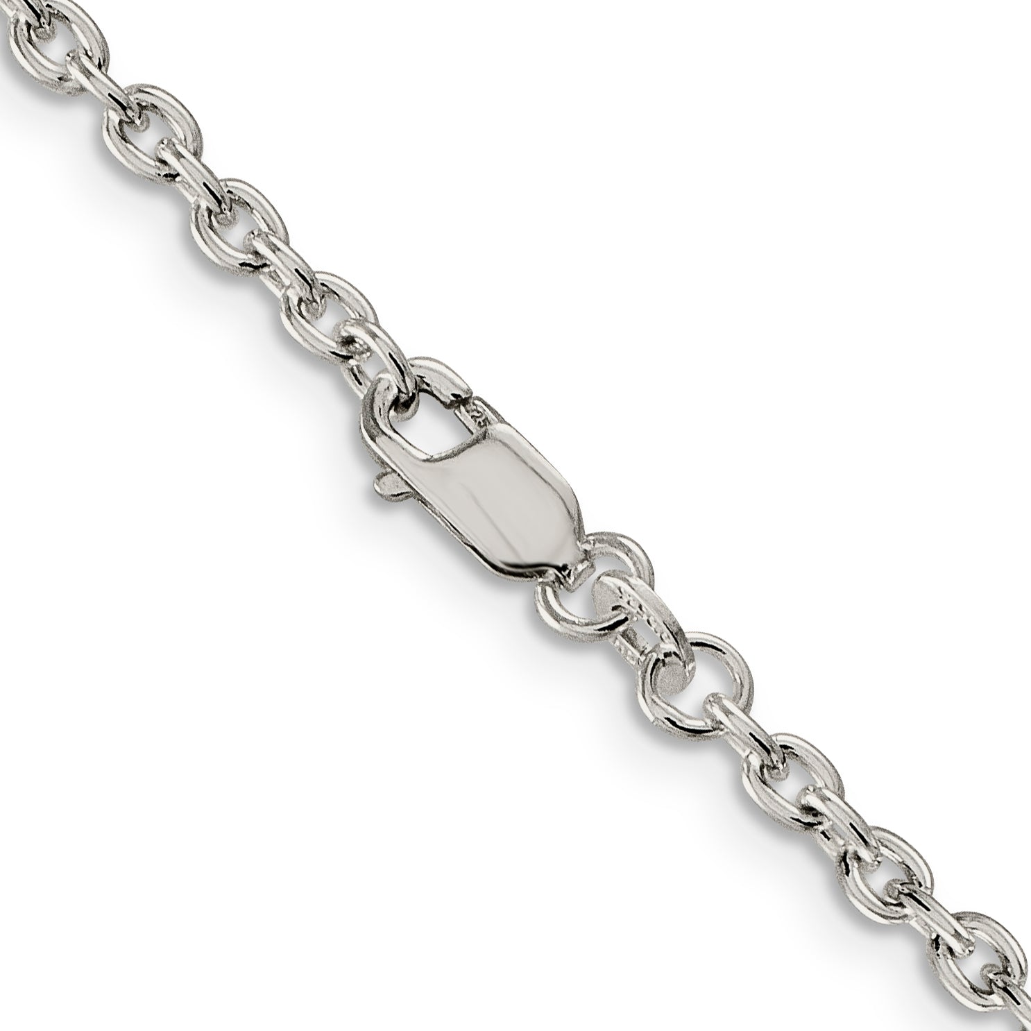 26 Inch Sterling Silver 2.75mm Cable Chain Necklace