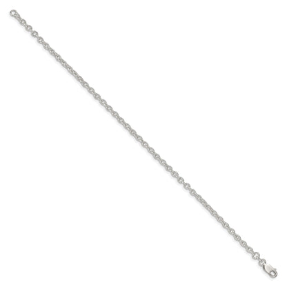 7 Inch Sterling Silver 2.75mm Cable Chain Bracelet