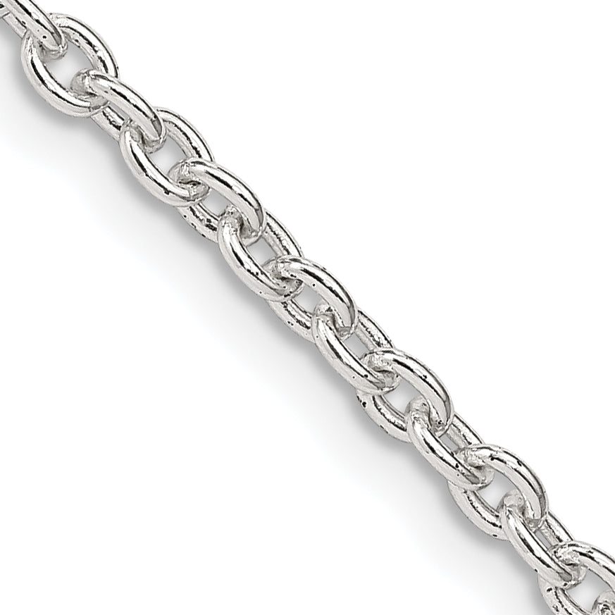 28 Inch Sterling Silver 2.75mm Cable Chain Necklace