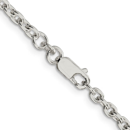28 Inch Sterling Silver 3.5mm Cable Chain Necklace