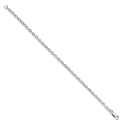8 Inch Sterling Silver 3.5mm Cable Chain Bracelet