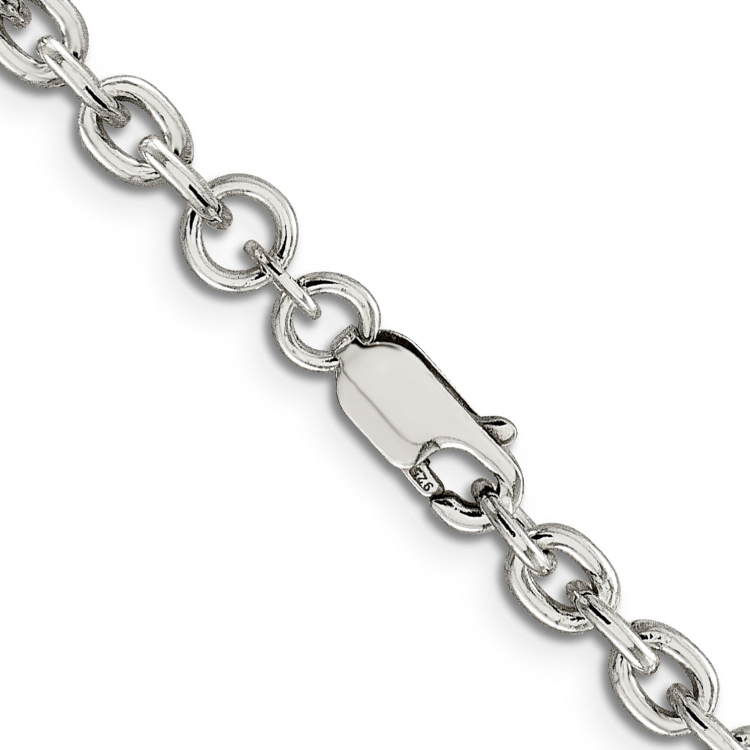 28 Inch Sterling Silver 4.5mm Cable Chain Necklace