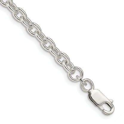 7 Inch Sterling Silver 4.5mm Cable Chain Bracelet