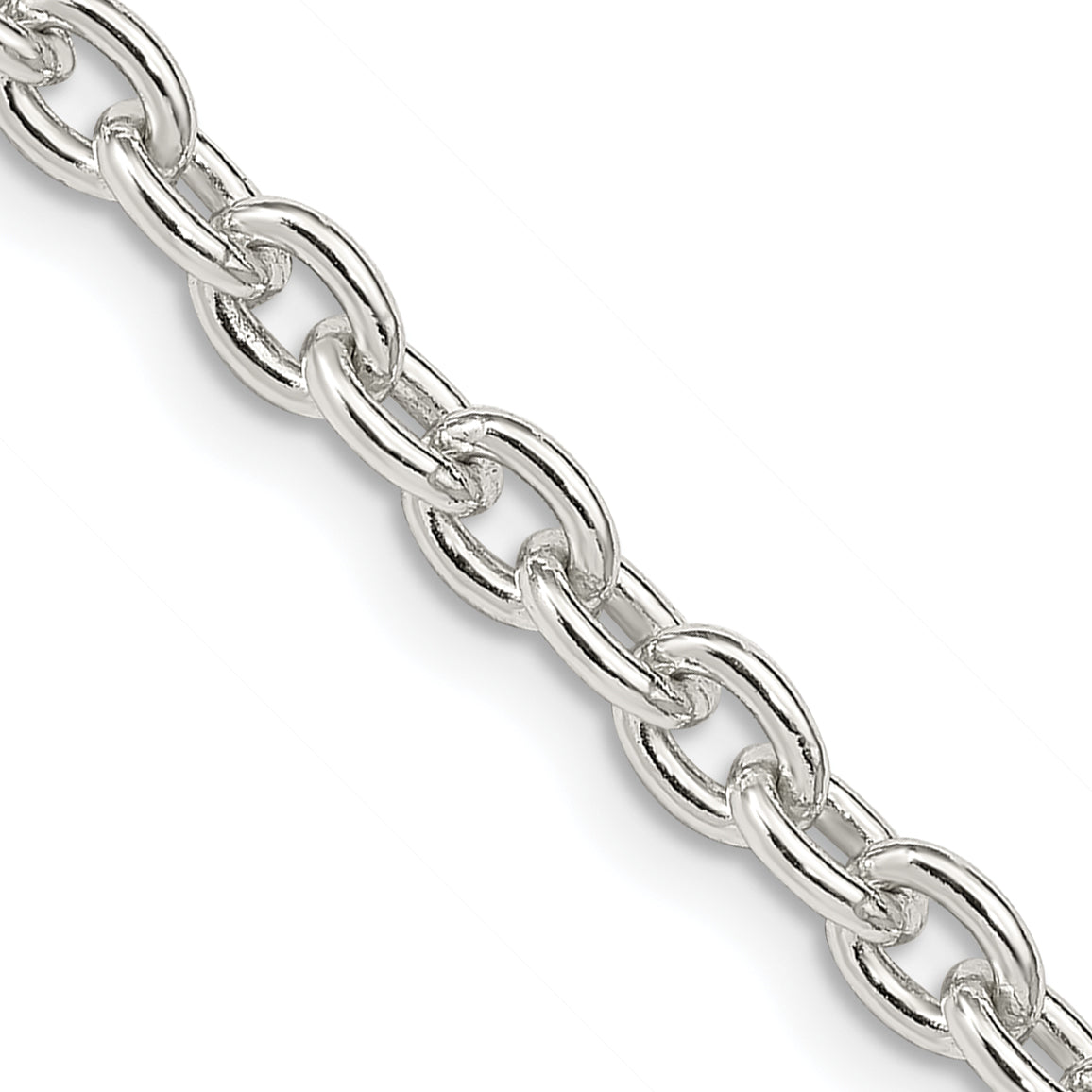 22 Inch Sterling Silver 4.5mm Cable Chain Necklace