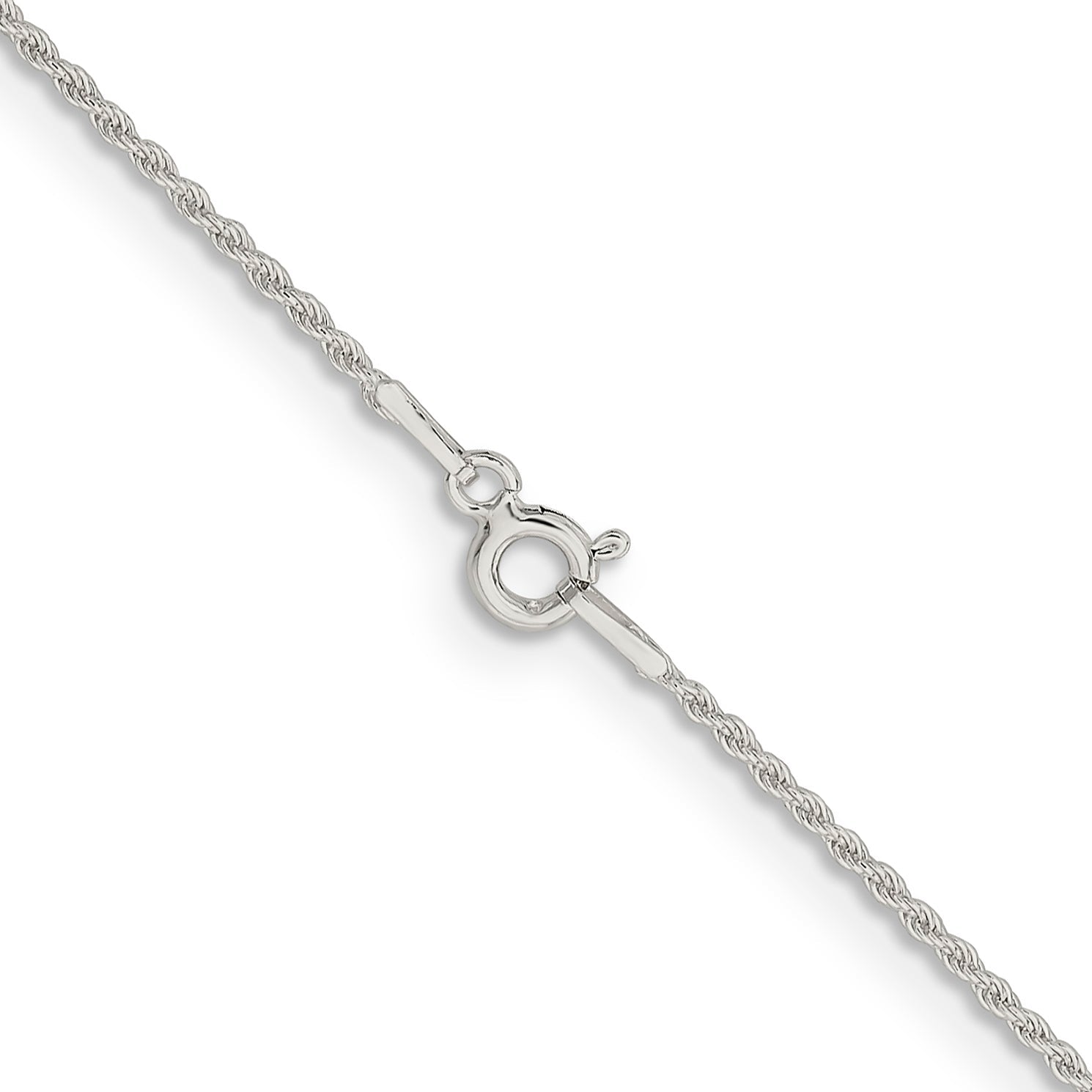 28 Inch Sterling Silver 1.3mm Solid Rope Chain Necklace