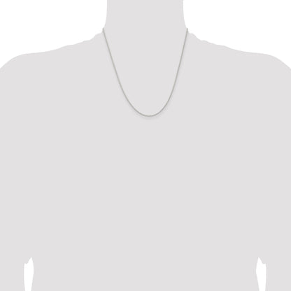 20 Inch Sterling Silver 1.3mm Solid Rope Chain Necklace