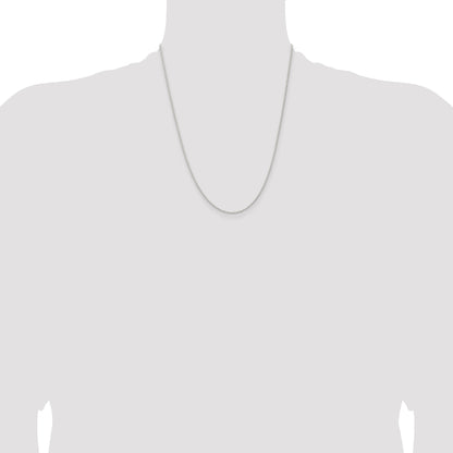 22 Inch Sterling Silver 1.3mm Solid Rope Chain Necklace