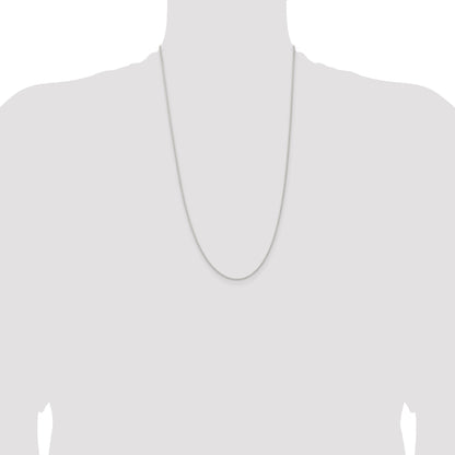 26 Inch Sterling Silver 1.3mm Solid Rope Chain Necklace