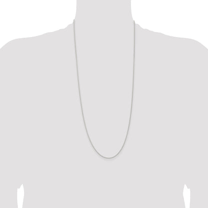 30 Inch Sterling Silver 1.3mm Solid Rope Chain Necklace