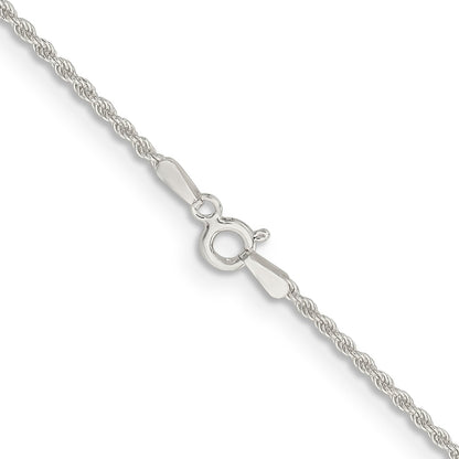 28 Inch Sterling Silver 1.5mm Solid Rope Chain Necklace