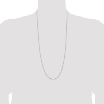 30 Inch Sterling Silver 1.5mm Solid Rope Chain Necklace