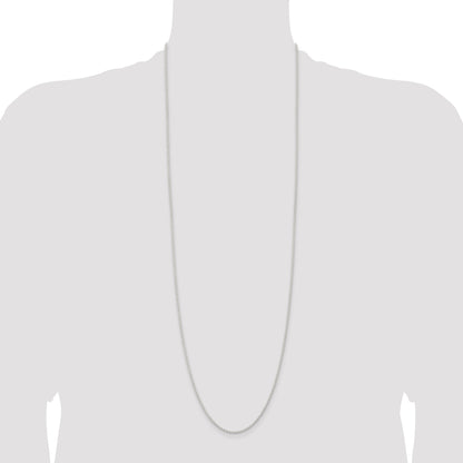 36 Inch Sterling Silver 1.8mm Solid Rope Chain Necklace