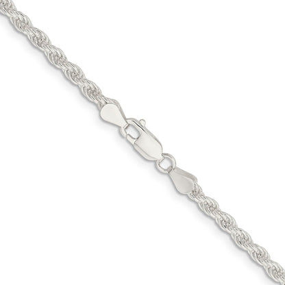 18 Inch Sterling Silver 4.5mm Solid Rope Chain Necklace