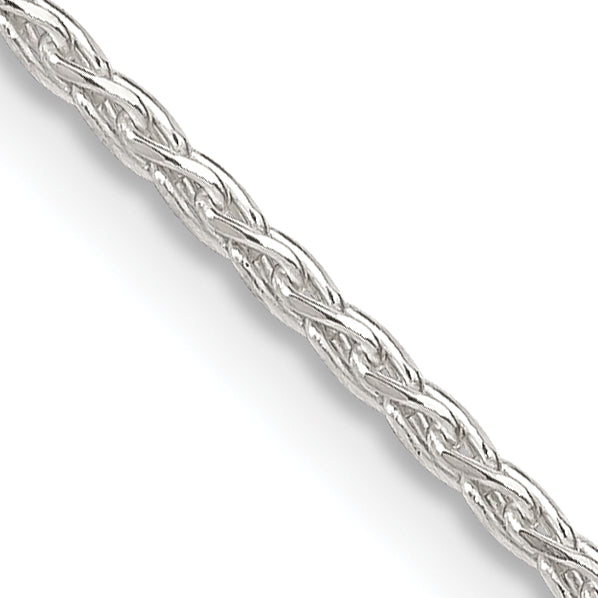 28 Inch Sterling Silver 1.5mm Diamond-Cut Spiga Chain Necklace
