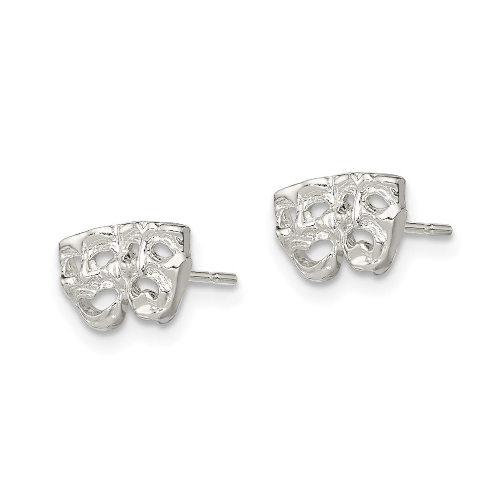 Sterling Silver Comedy/Tragedy Mini Earrings