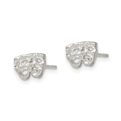 Sterling Silver Comedy/Tragedy Mini Earrings