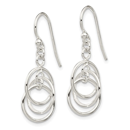 Sterling Silver Polished Dangle Earrings
