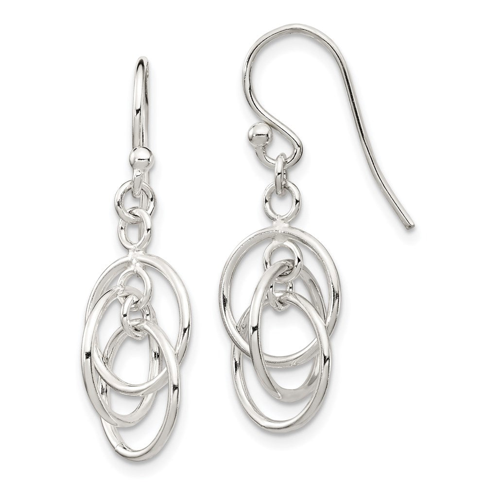 Sterling Silver Polished Dangle Earrings